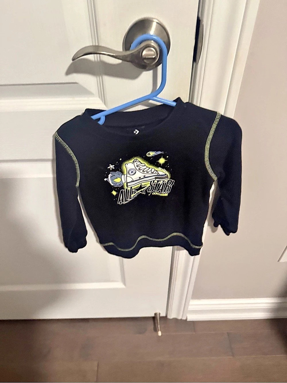 Converse Graphic Long Sleeve Black Size 24M